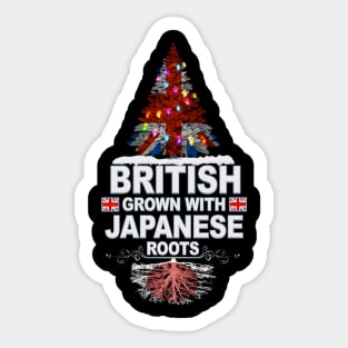 British Grown With Japanese Roots - Gift for Japanese With Roots From Japan Sticker